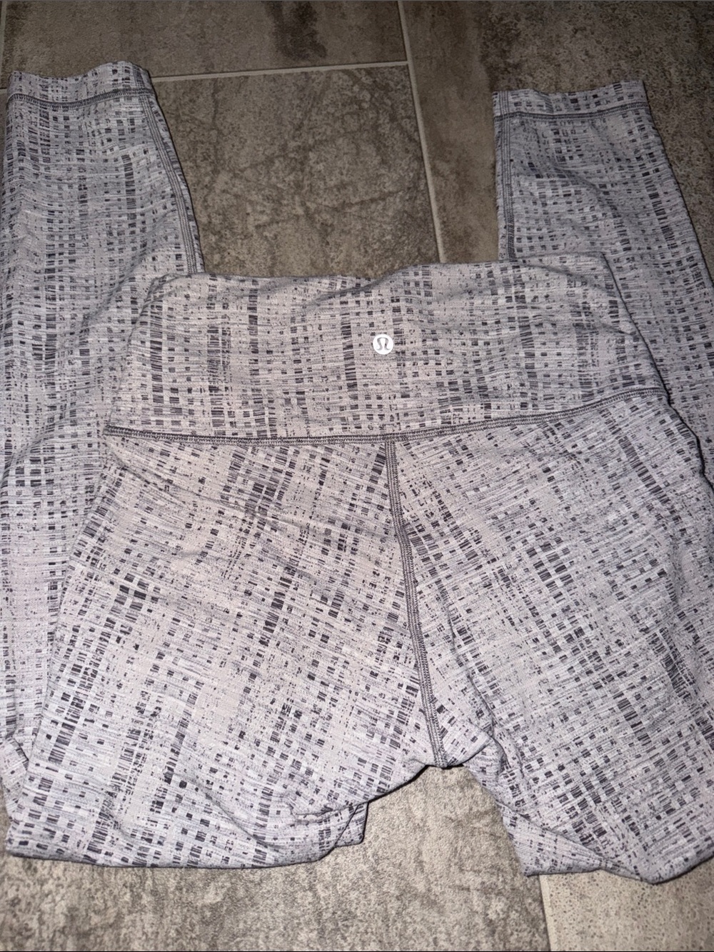lululemon athletica Gray Patterned Leggings